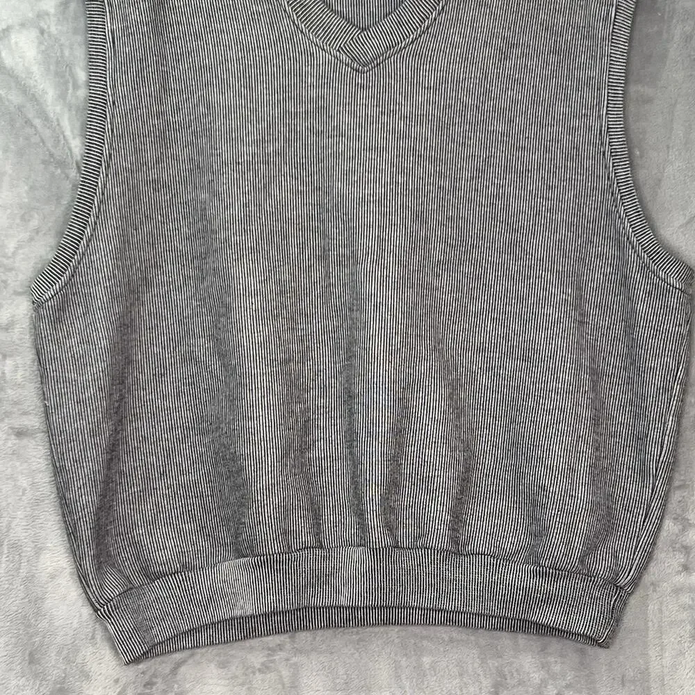 90'S Nike Golf Sweat Vest Made in‎ Peru Men's XL V-neck Pullover Vintage Fleece